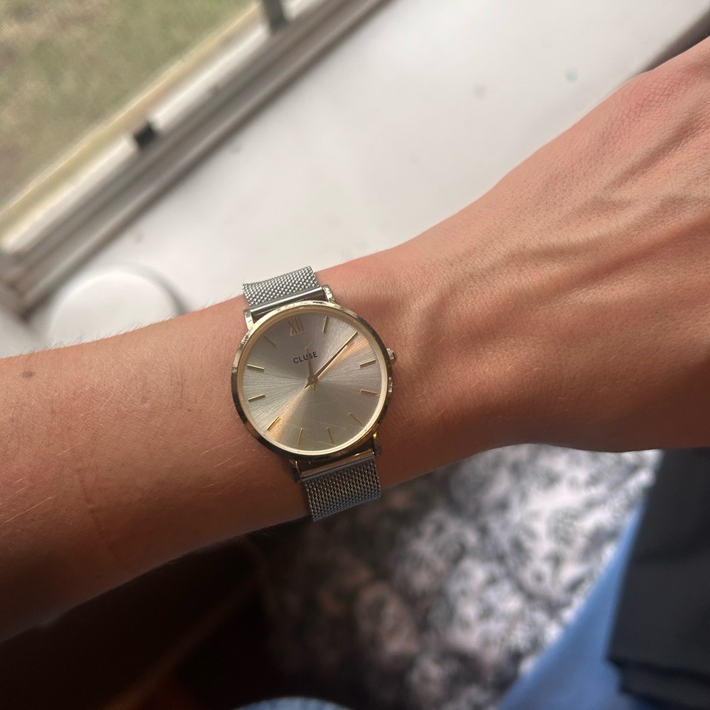 Cluse Silver and Gold Watch